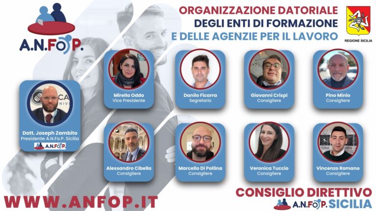 Consiglio Direttivo ANFOP 2023