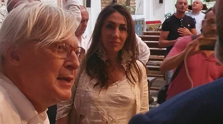 Vittorio Sgarbi in visita a Palma di Montechiaro