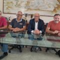 da sx Giuseppe Vita, Giuseppe Mazzotta, Rino La Mendola, Piero Fiaccabrino
