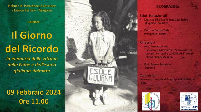 Locandina Convegno FOIBE 09-02-2024