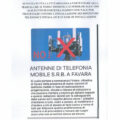 Volantino manifestazione 25 febbraio 2024 favara no antenna telefonia