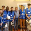 Il presidente Cantone con Claudia Gallo e gli studenti francesi