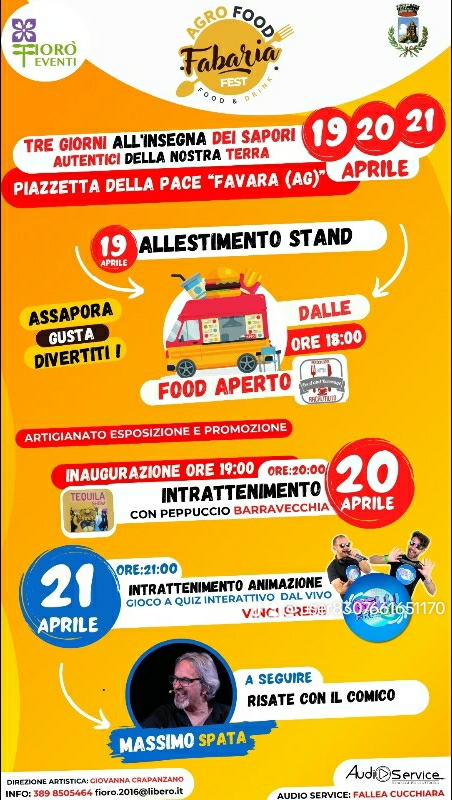 locandina Agro Food Fabaria 19-21 aprile 2024