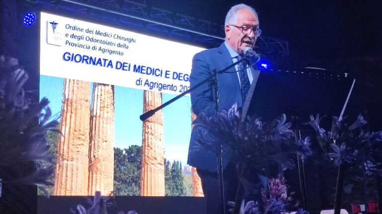 Il presidente Pitruzzella durante il suo intervento