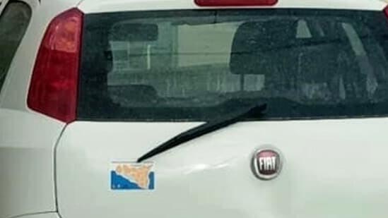 Fiat Punto bianca Asp Agrigento