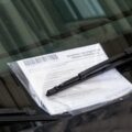 speeding ticket on the car icon photo for offense, illegal parking, punishment