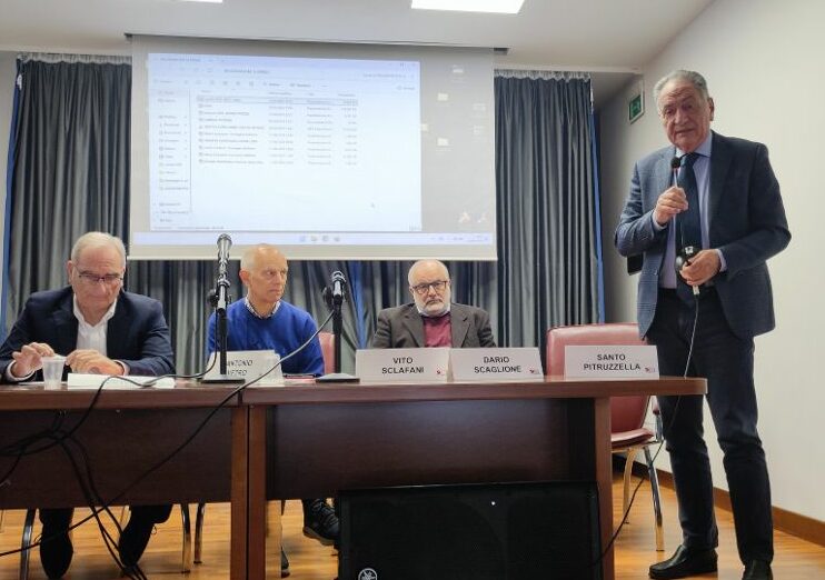 da sx Nicolò Testone, Antonio Vetro, Vito Sclafani e Santo Pitruzzella