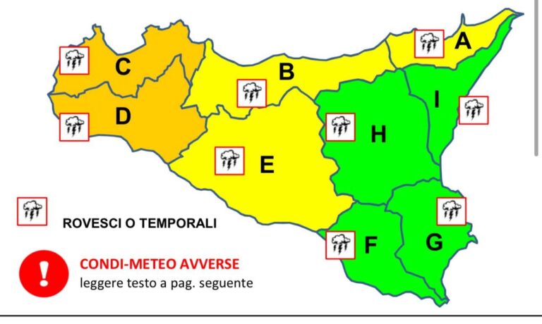allerta meteo per il 21-11-2025
