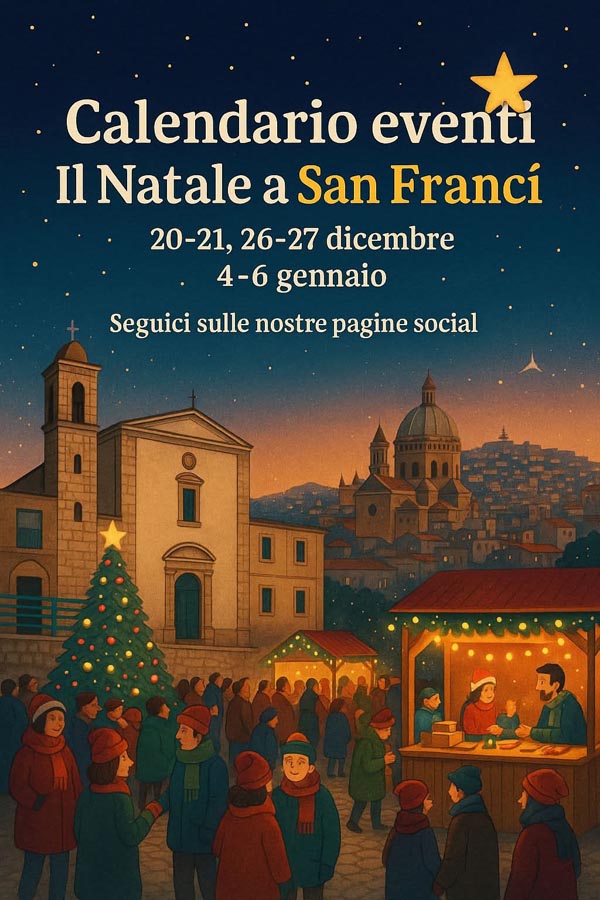 calendario eventi - natale san franci 2025
