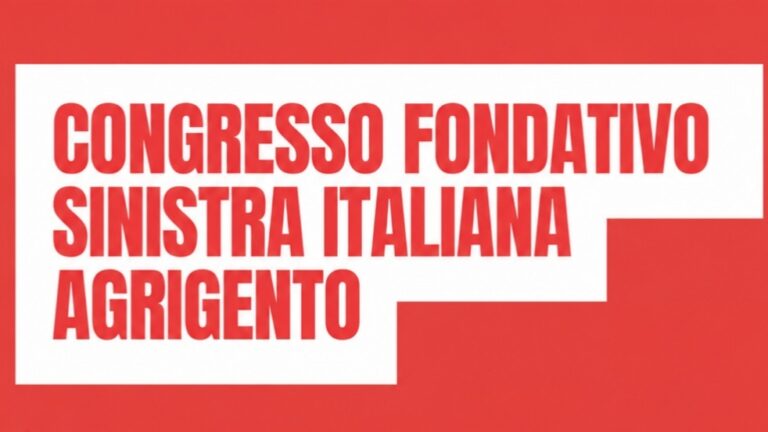 Sinistra Italiana Agrigento, domani il congresso fondativo in piazza Ravanusella