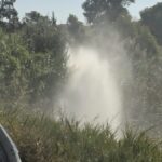 [vd] Favara, rottura di una conduttura sulla SP3: acqua dispersa da giorni