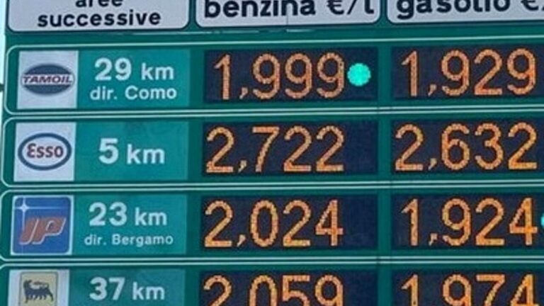 prezzi caro benzina carburante