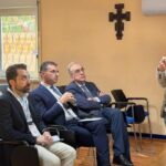 In prima fila tra il pubblico, da sx, Manno, Pappalardo e Pace