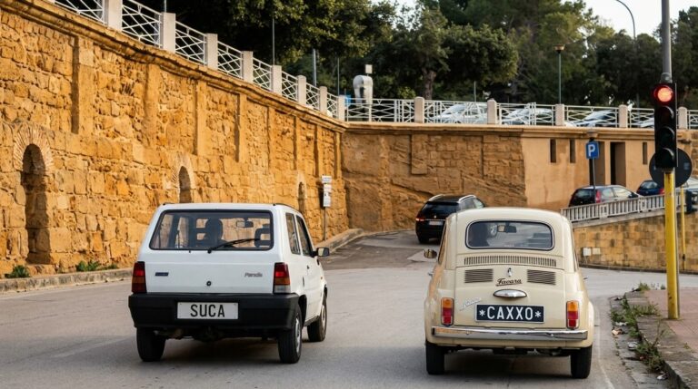 auto con targhe SUCA e CAXXO Agrigento